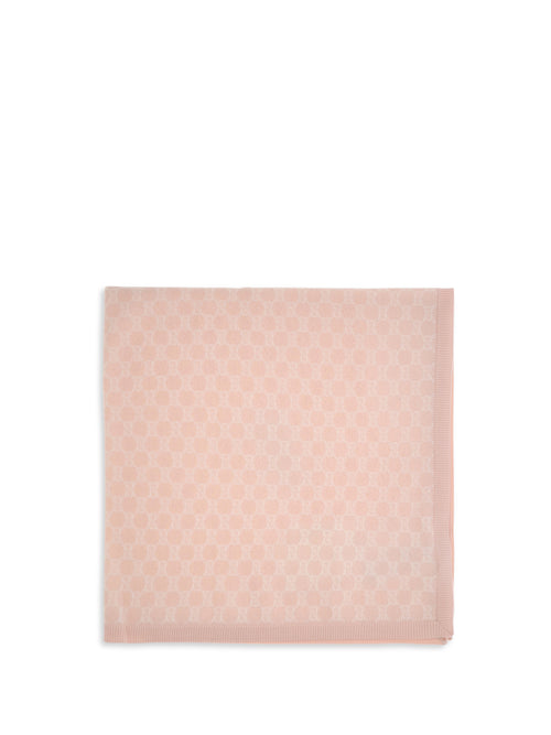 Gucci Wool Scarf for Girl - Pink/Ivory