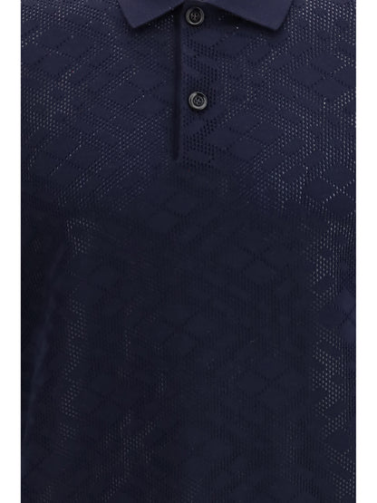 BURBERRY Check wool Polo
