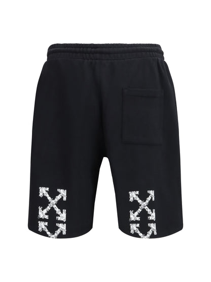 OFF-WHITE Heraldic Arrow Bermuda Shorts