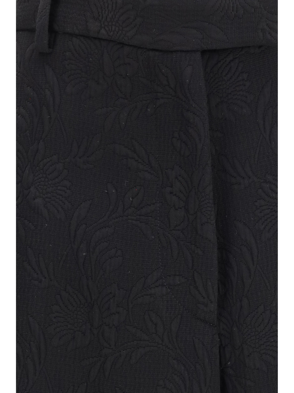 Dries Van Noten Wide-leg Pants with all-over jacquard pattern - Black