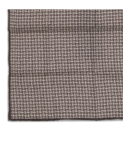BRUNELLO CUCINELLI Silk Pocket Square with woven design