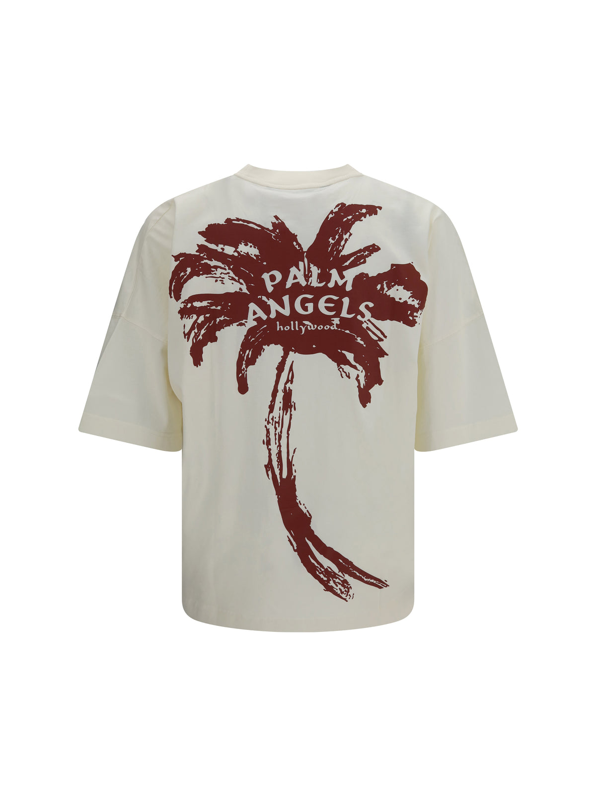 Palm Angels Palm Drift Back Over T-shirt - Off White - Red