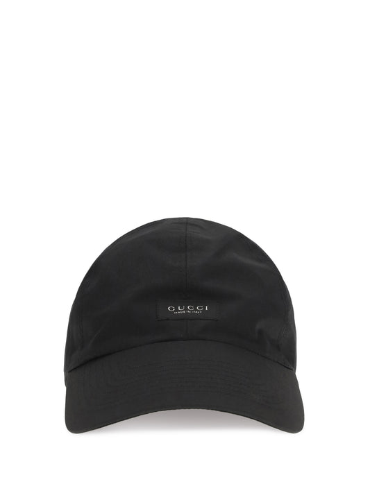 Gucci Logo Baseball Cap - Black Black/Black