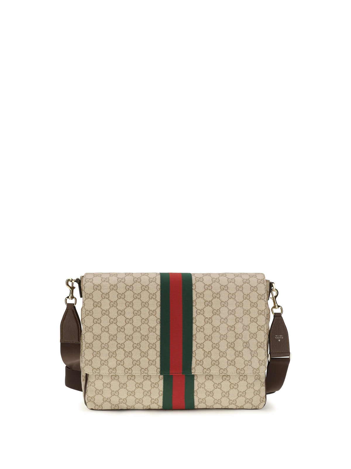 Gucci Medium Web Stripe Shoulder Bag - Vin.San.Br/D.B/D.B/V
