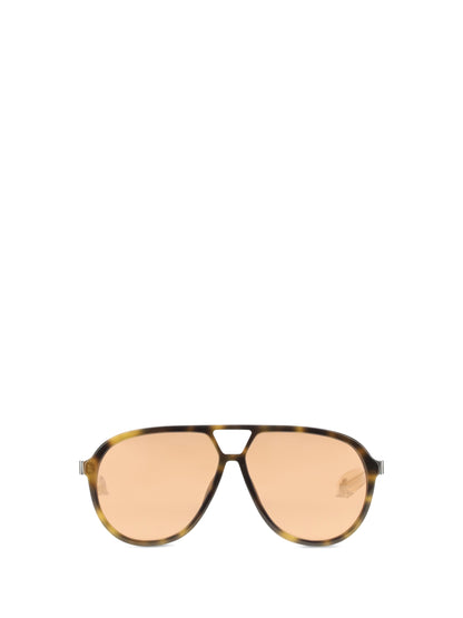 Alexander McQueen Navigator Sunglasses - Ebony/Gold