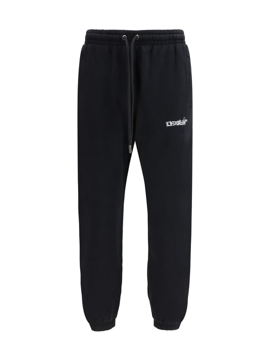 OFF-WHITE Heraldic Treshold Arrows cuffed Sweatpants