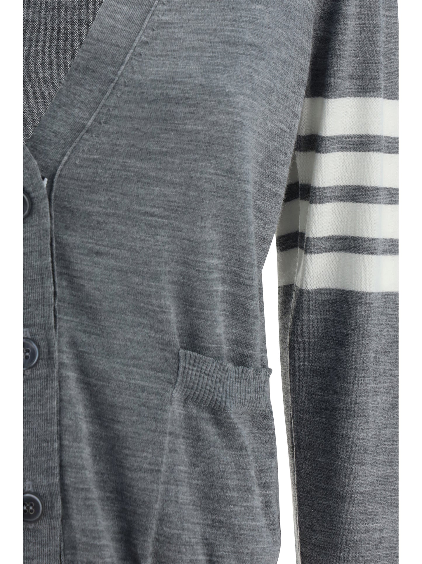 THOM BROWNE Merino Wool Cardigan