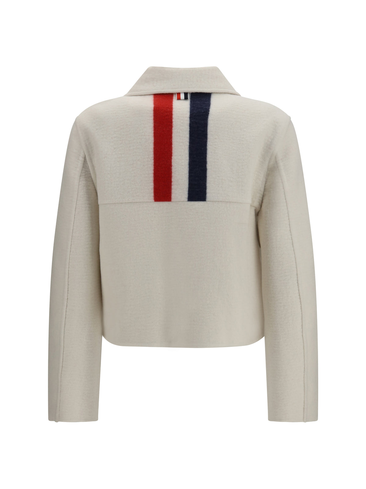 Thom Browne Wool and cashmere bell-sleeve Jacket - White