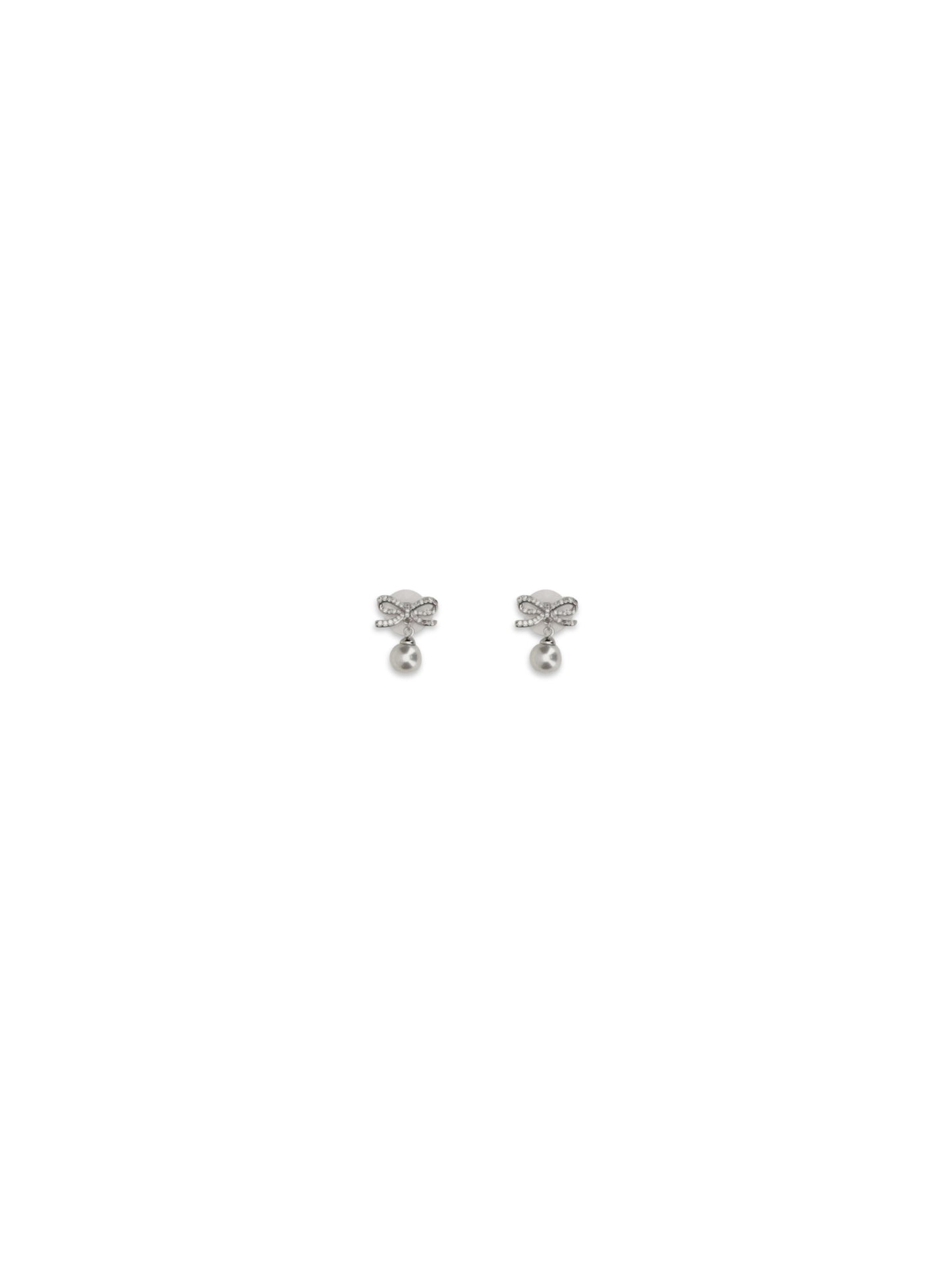 SELF-PORTRAIT Pearl bow Earrings