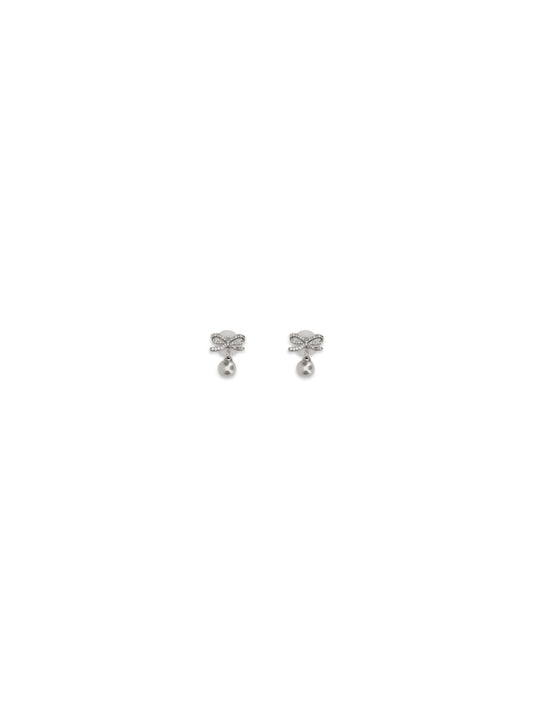 SELF-PORTRAIT Pearl bow Earrings