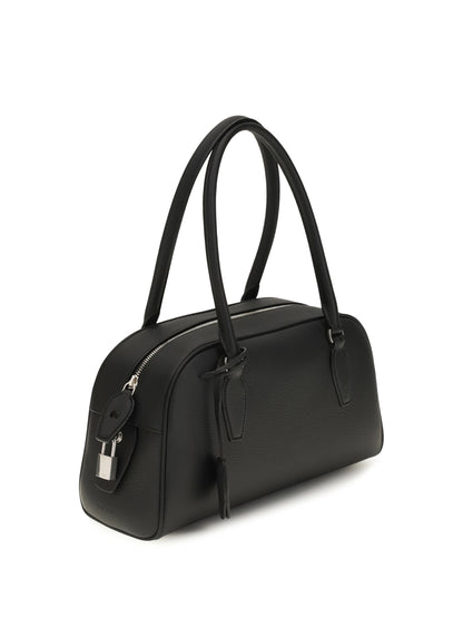 The Row Small E/W India Handbag - Black Ans