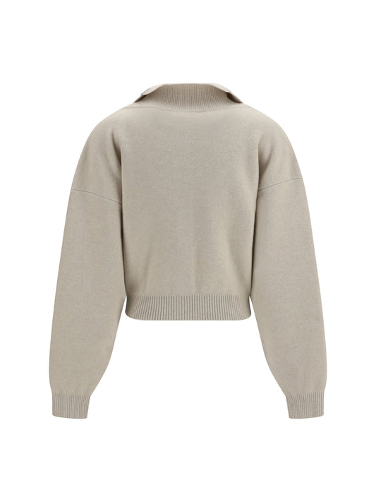 Jacquemus Pelota Merino Wool and Cashmere Cardigan - Light Beige