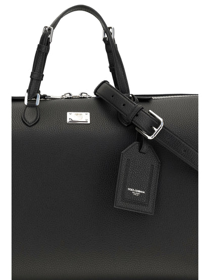 Dolce & Gabbana Vittoria calfskin Travel Bag - Black