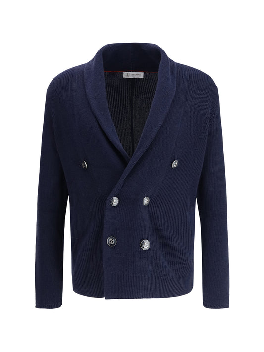 BRUNELLO CUCINELLI Cardigan with a shawl collar