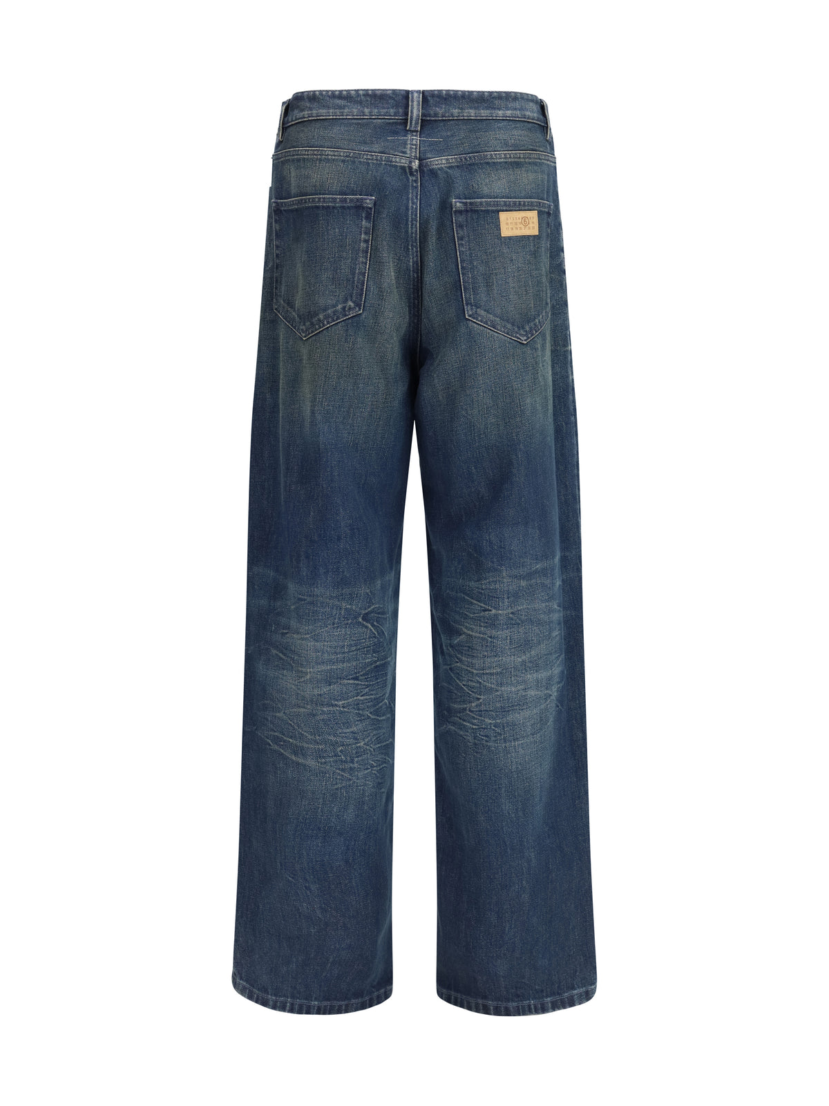 MM6 Maison Margiela Five-pocket Pants with panel design - Dark Blue