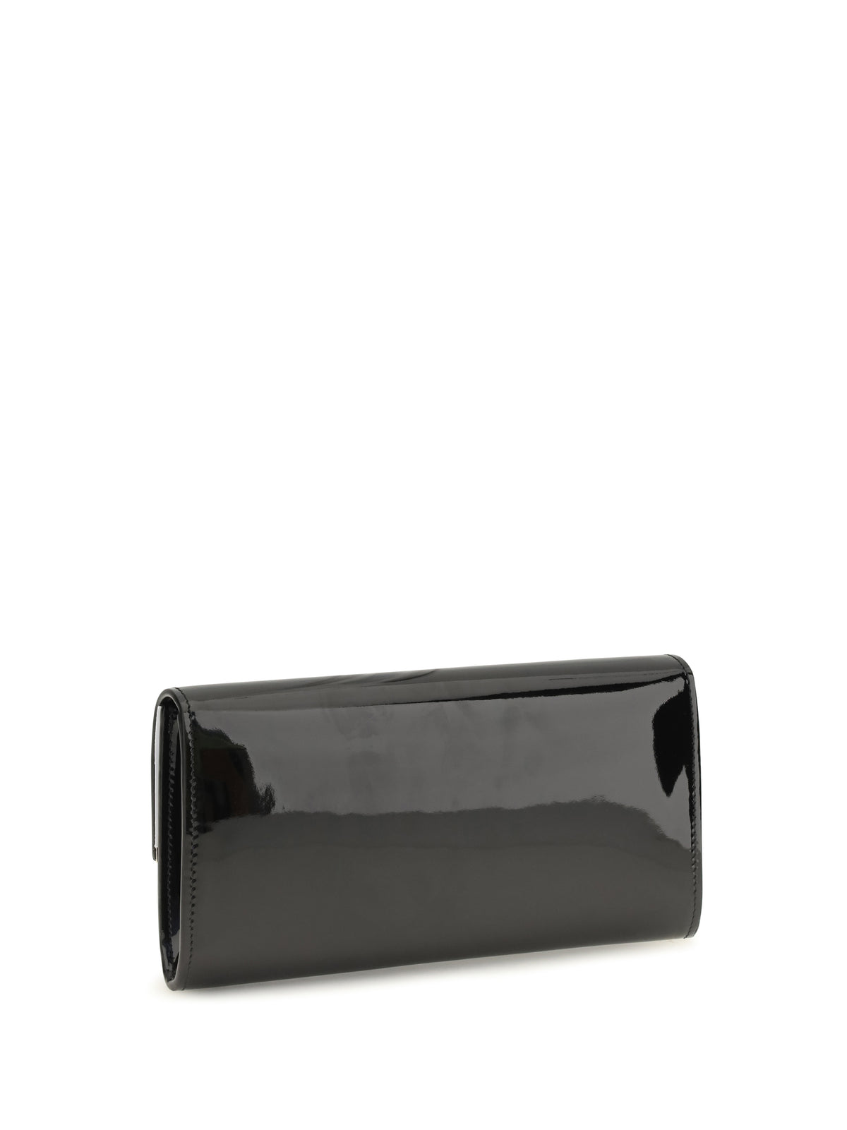 Jimmy Choo Emmie leather Clutch - Black/Light Gold