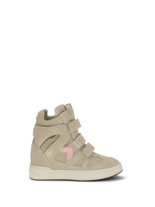 ISABEL MARANT Wedge leather Sneakers IM3-GB