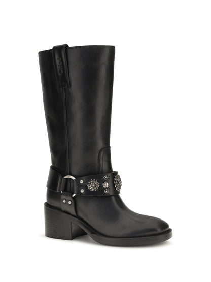 Chloé Dakota buckle knee-high Boots - Black