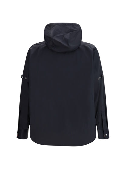 THOM BROWNE Nylon cotton hooded Jacket