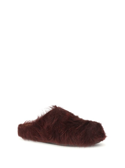 MARNI Long-haired calfskin Fussbett Mules