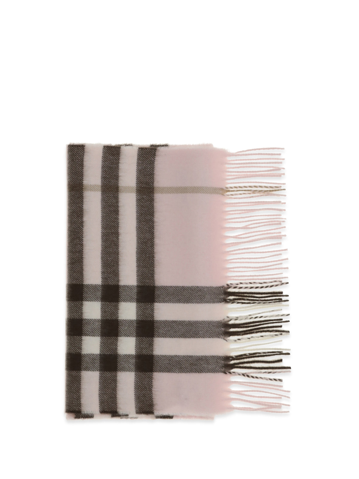 Burberry Check Cashmere Scarf - Bow Pink
