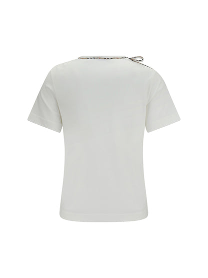BURBERRY Cotton lace-detail T-shirt