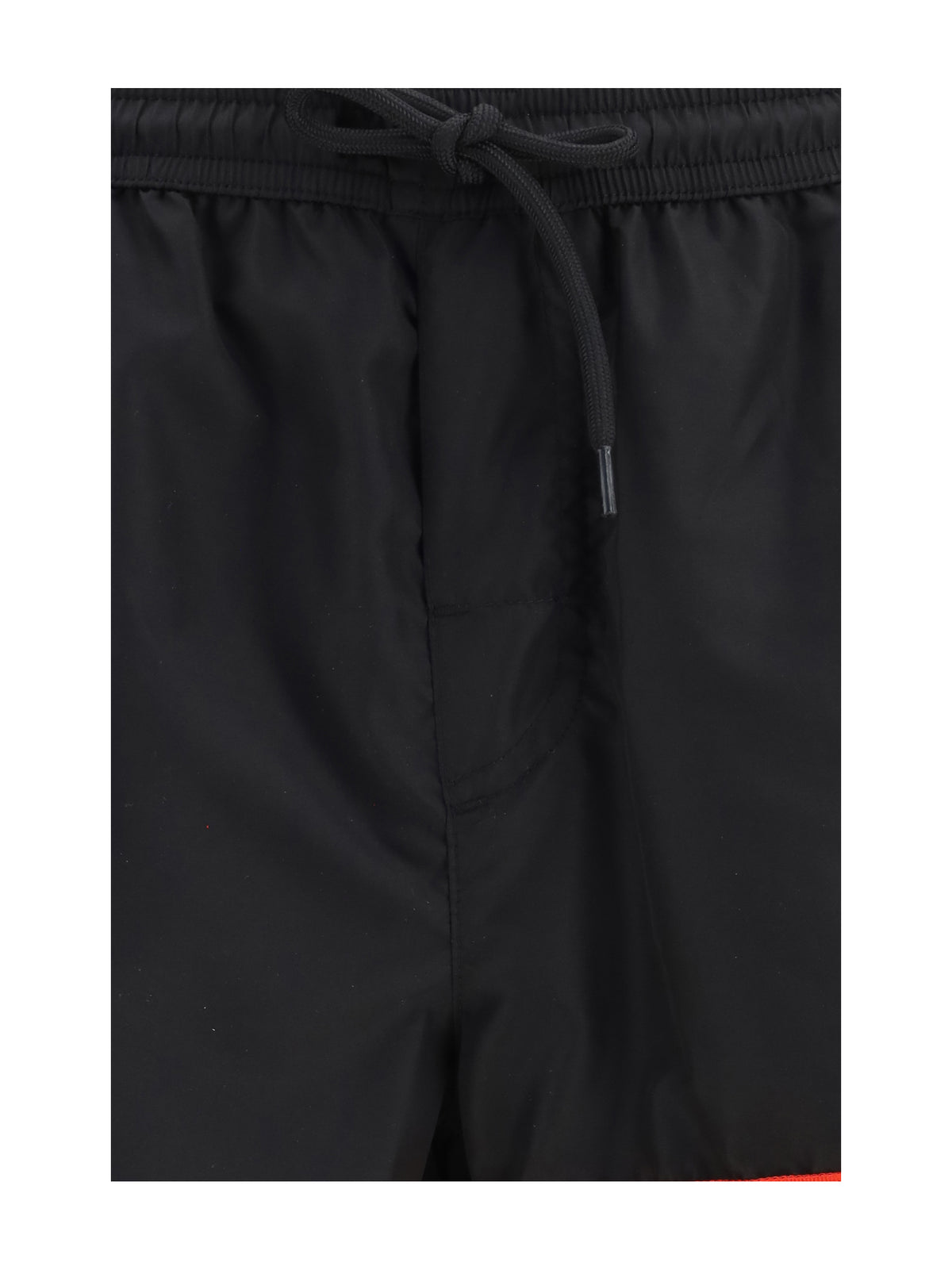 GCDS Logo Swim Shorts - Black/Red