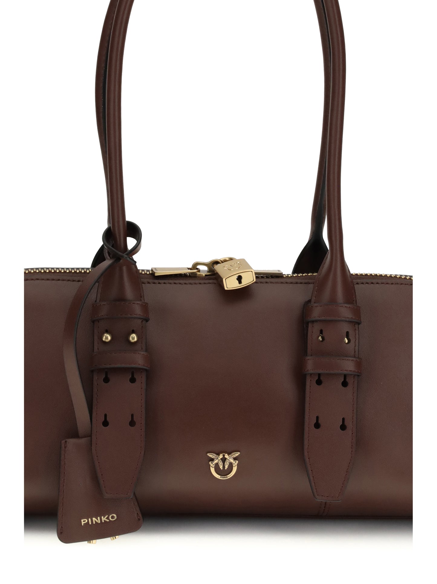 PINKO Large Bowling Baguette Shoulder Bag