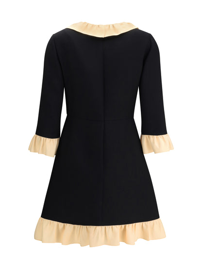 VALENTINO Wool and silk short Dress