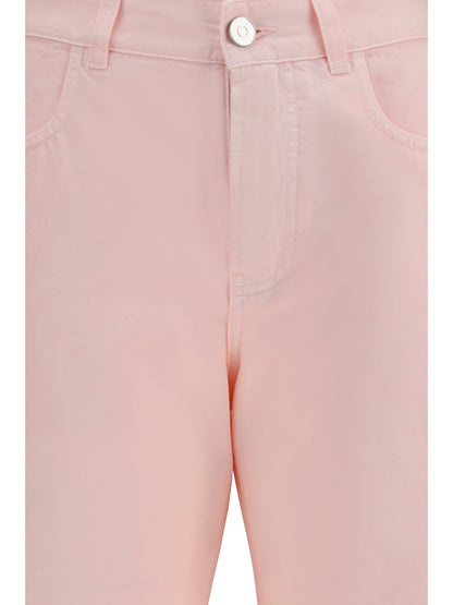 AlaïA Barrel Jeans - Rose Pale