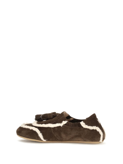 Fratelli Rossetti Suede slip-on Loafers with tassel - Cacao