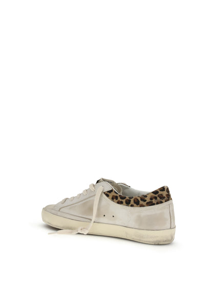 GOLDEN GOOSE Super Star Sneakers leopard-print pony skin