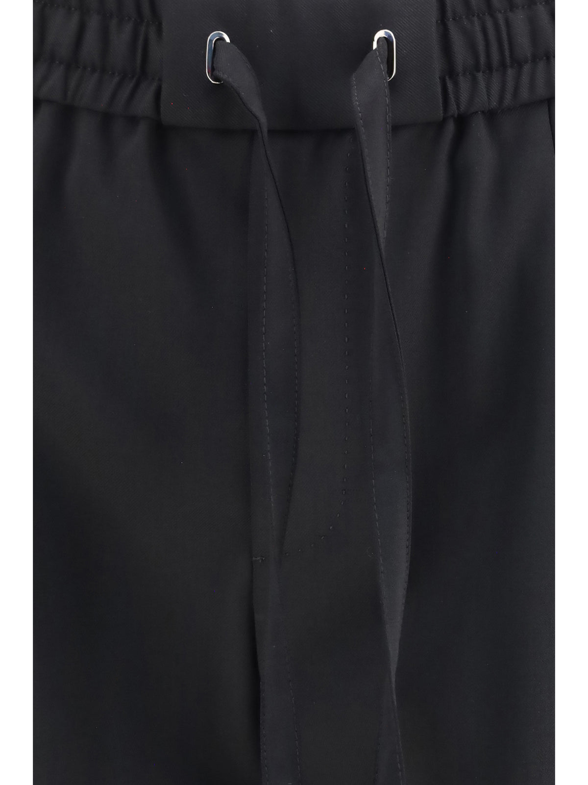 Dolce & Gabbana Wool gabardine jogger Pants - Black