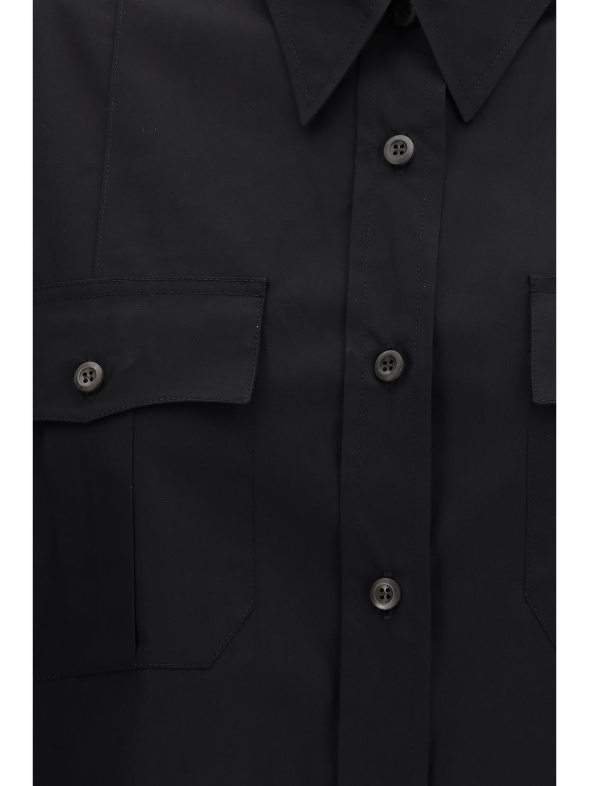 Prada Short-sleeve poplin Shirt - Black