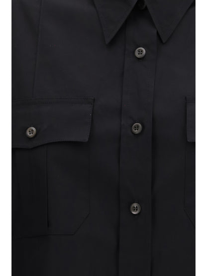 Prada Short-sleeve poplin Shirt - Black