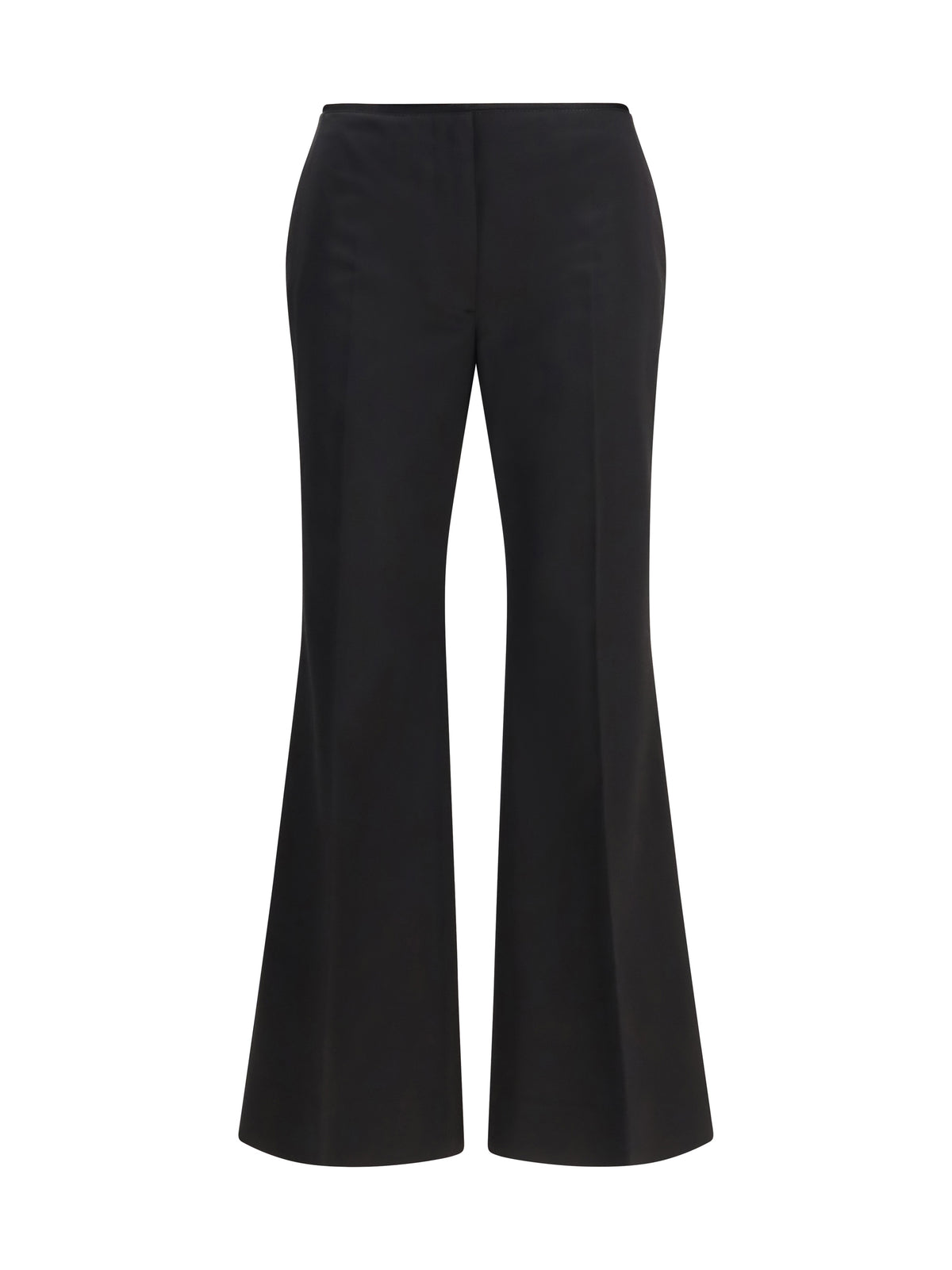 Toteme Kick Flare Raw-Edge Pants - Black