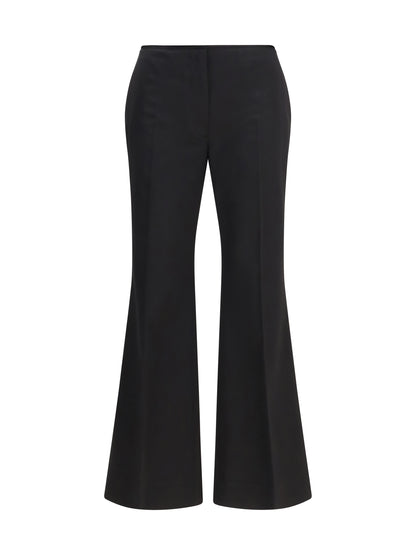 Toteme Kick Flare Raw-Edge Pants - Black