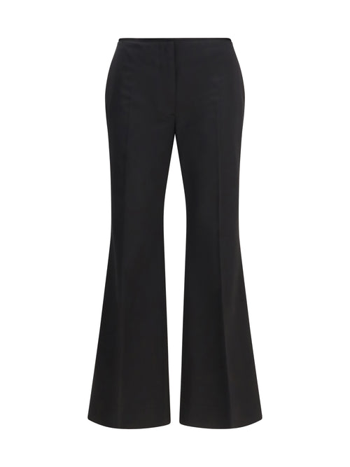 Toteme Kick Flare Raw-Edge Pants - Black