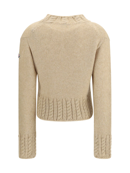Moncler Alpaca-blend turtleneck Sweater - Light Beige