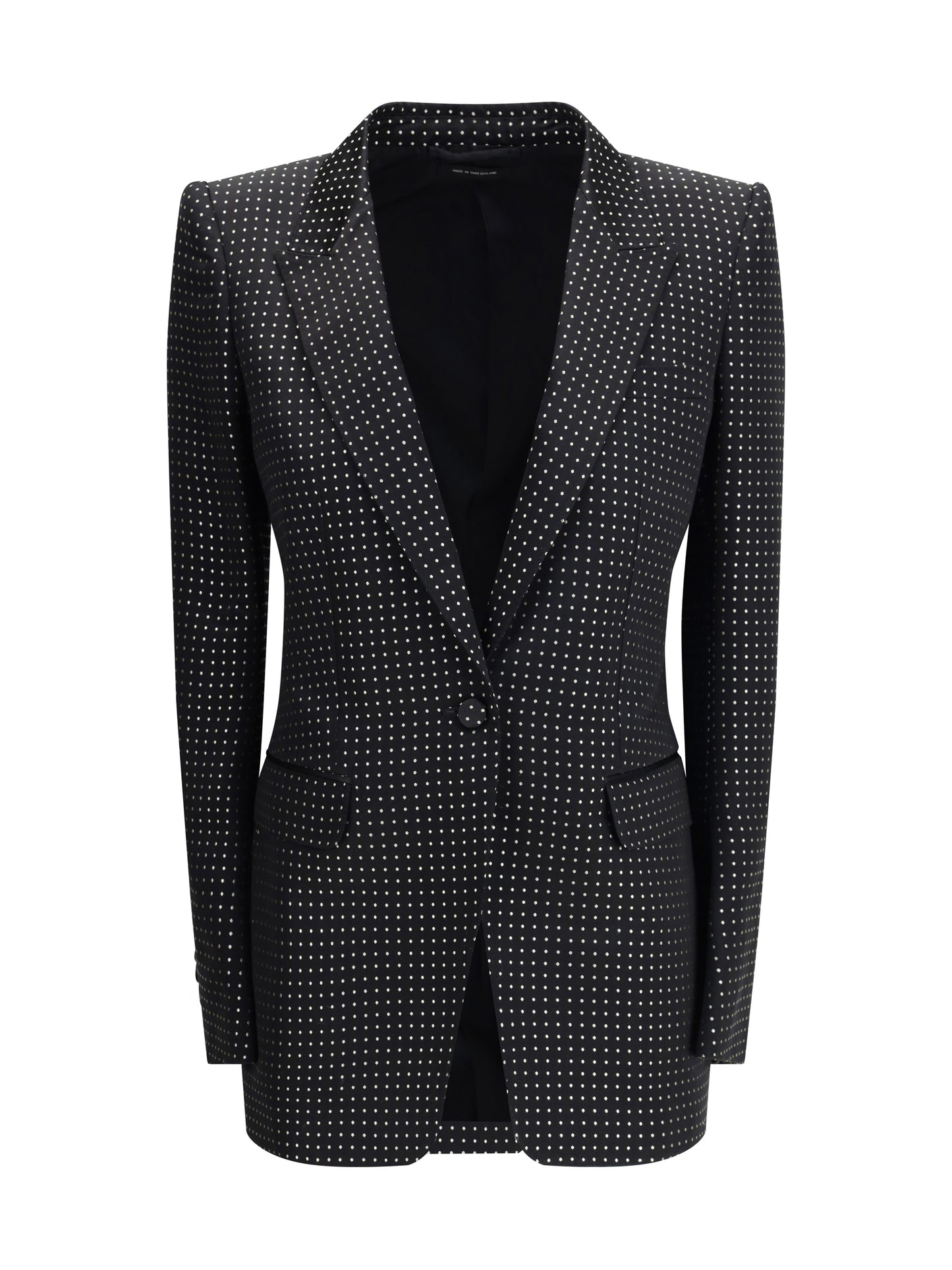 TOM FORD Single Breasted Jacket with polka dots