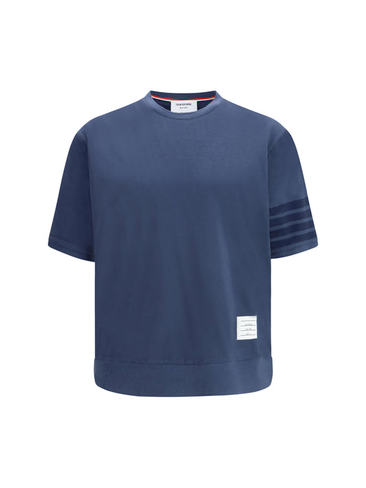 THOM BROWNE 4-Bar cotton jersey T-shirt