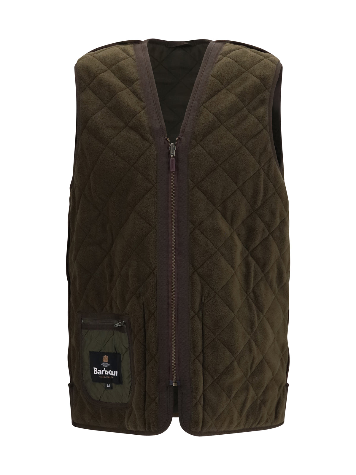 Barbour Polarquilt quilted zip Vest - Olive