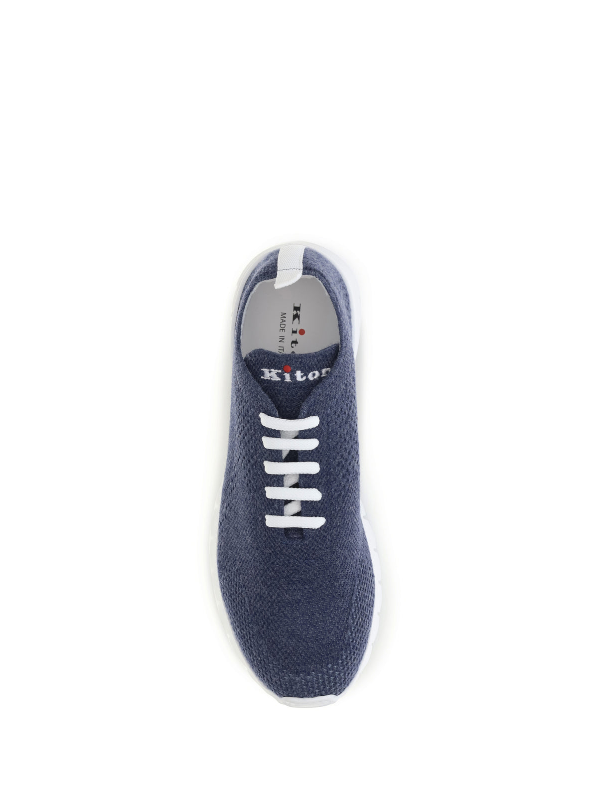 Kiton Fabric Sneakers - Indaco
