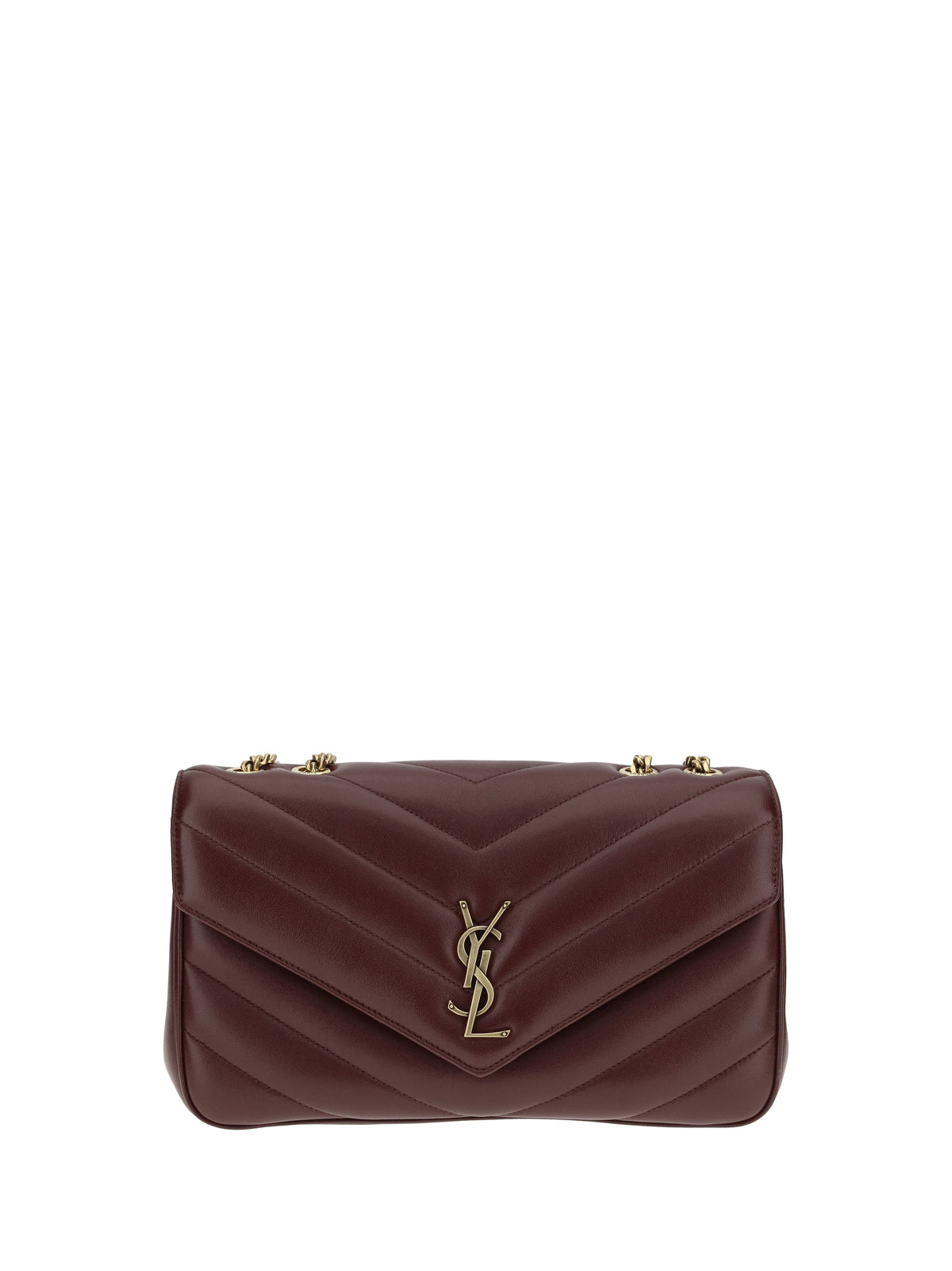 Saint Laurent LouLou Shoulder Bag - Lt Hot Wine