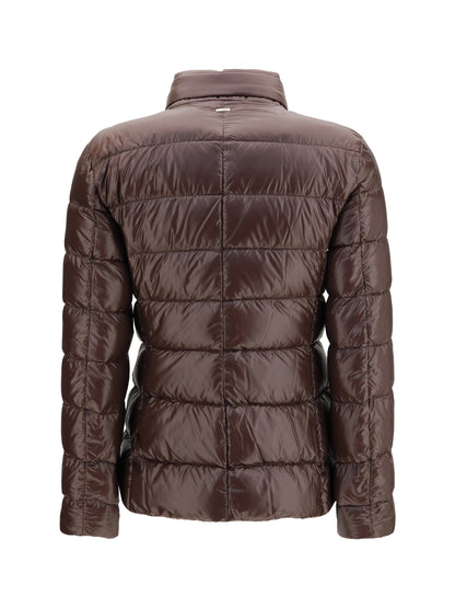 Herno High-neck padded Jacket - Fondente