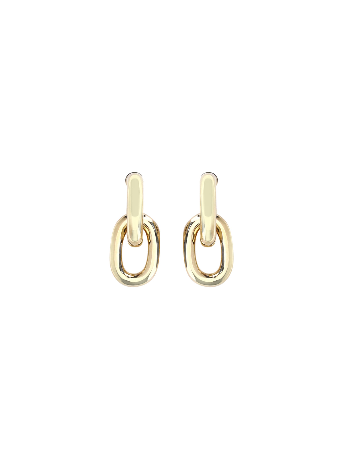 Rabanne Double XL Link Earrings - Gold