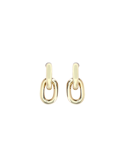 Rabanne Double XL Link Earrings - Gold