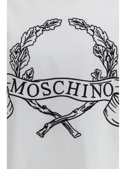 MOSCHINO Maxi Laurel Crown Embroidery T-shirt