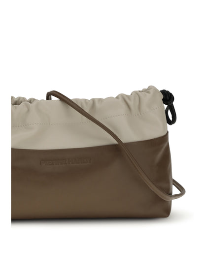 Pierre Hardy Twin Clutch Bag - Camel-Offwhite