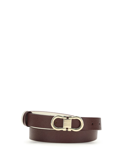 FERRAGAMO Reversible and adjustable Gancini Belt